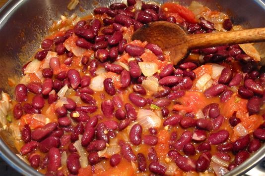 Vegetarian red bean chilli recipe
