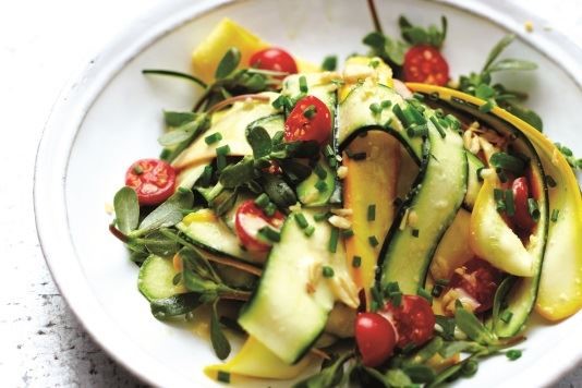Shaved courgette salad recipe
