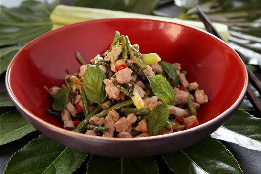 Thai pork and lime stir fry recipe  