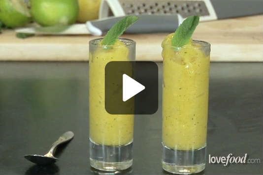 Mango and rum granita recipe
