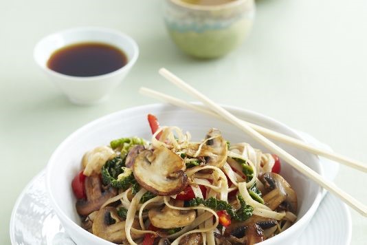 Simon Rimmer's cabbage and sticky mushroom stir-fry recipe