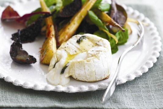 French goat's cheese, beetroot and parsnip salad recipe
