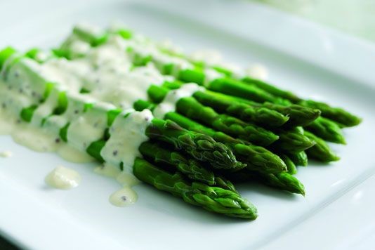Asparagus with shallots recipe