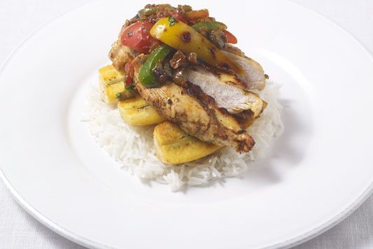 Spicy chicken with plantain recipe