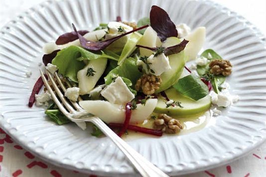 Summer apple and pear salad recipe