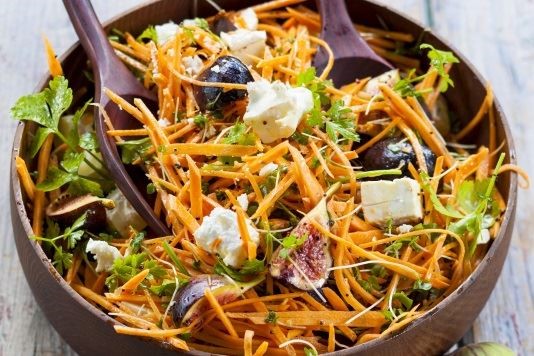 Sweet potato, fig and feta salad recipe