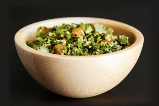 Tabouleh Traditional Lebanese Middle Eastern Salad Bowl Meze Sta