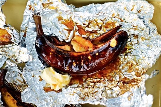 Levi Roots' roasted treacle toffee bananas recipe
