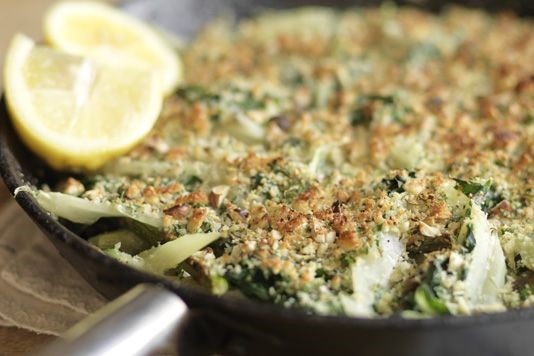 Fennel, asparagus and chard gratin recipe