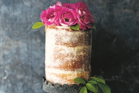 Vanilla cake with rose buttercream recipe