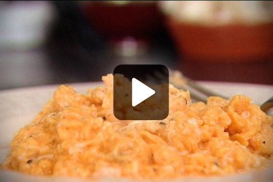 Slow scrambled eggs recipe