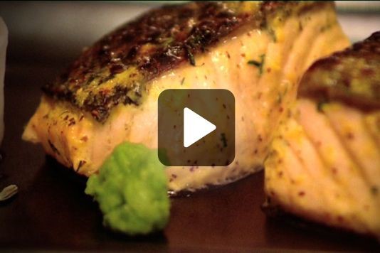 Salmon with dill and mustard recipe