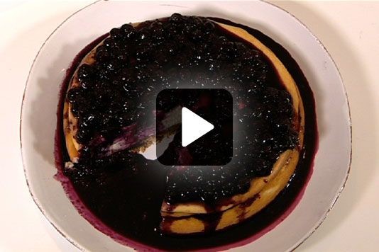 Eric Lanlard's baked blueberry cheesecake recipe