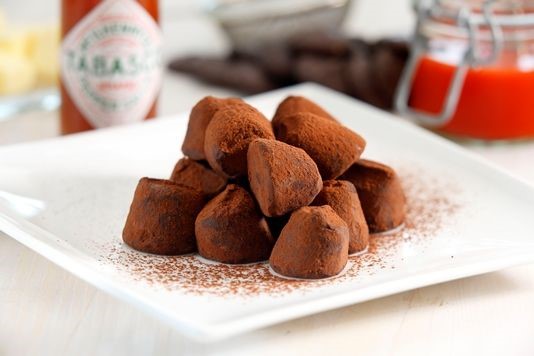 Red pepper chocolate truffles recipe