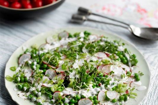 Radish and pea salad recipe